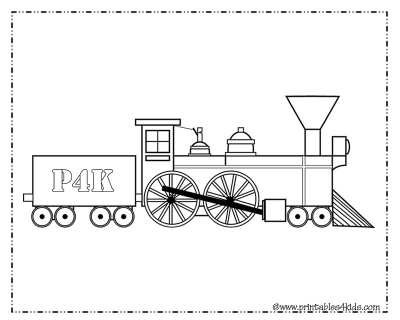 Train Printable Favor